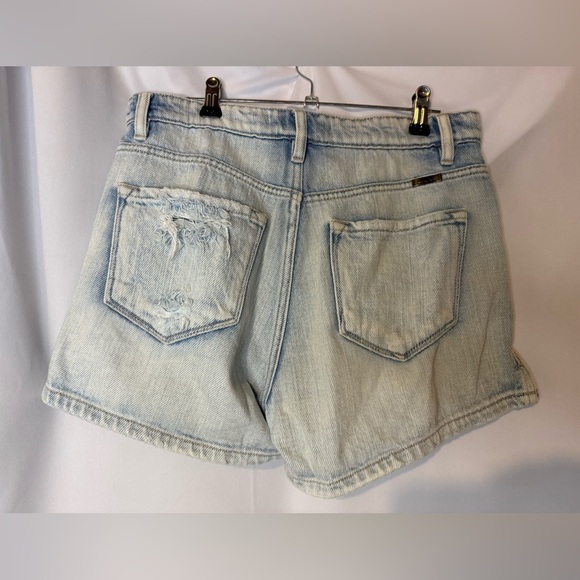 Kancan Women’s Light Blue Distressed Denim Shorts Small - Picture 2 of 4